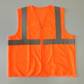 Fermeture à glissière avec fermeture à glissière ANSI 107 mesh fluorescent en orange fluorescente de haute qualité avec poches